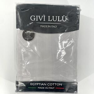 Givi Lulu King 600TC Sheet Set 100% Cotton Sateen Solid Silver Egyptian Cotton